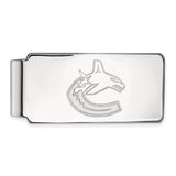 10k White Gold NHL LogoArt Vancouver Canucks Money Clip