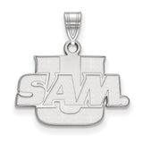 10k White Gold LogoArt Samford University Small Pendant