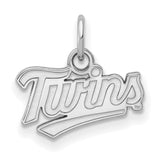 10k White Gold MLB LogoArt Minnesota Twins T-C Extra Small Pendant