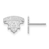 10k White Gold LogoArt University of New Orleans U-N-O Small Post Earrings