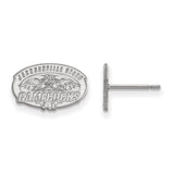 10k White Gold LogoArt Jacksonville State University Extra Small Post Earrings