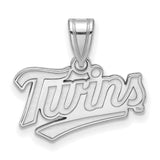 10k White Gold MLB LogoArt Minnesota Twins T-C Small Pendant