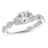 Diamond Engagement Ring Mounting in 14K White Gold (.29 ct. tw.)