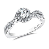 Diamond Engagement Ring Mounting in 14K White Gold (.37 ct. tw.)