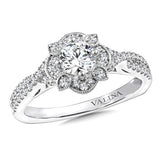 Diamond Engagement Ring Mounting in 14K White Gold (.29 ct. tw.)